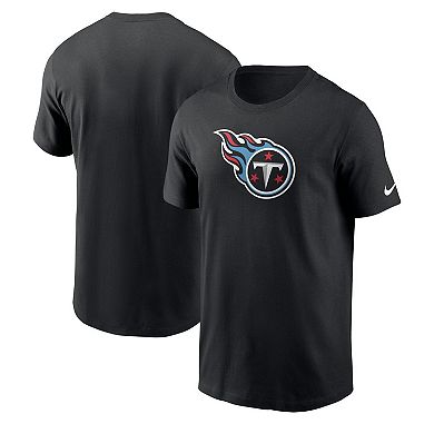 Men's Nike  Black Tennessee Titans Logo Essential T-Shirt