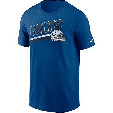 Men's Nike Royal Indianapolis Colts Essential Blitz Lockup T-Shirt