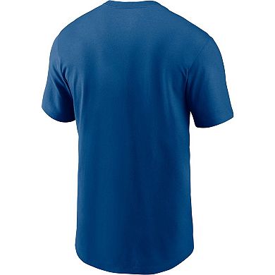 Men's Nike Royal Indianapolis Colts Essential Blitz Lockup T-Shirt