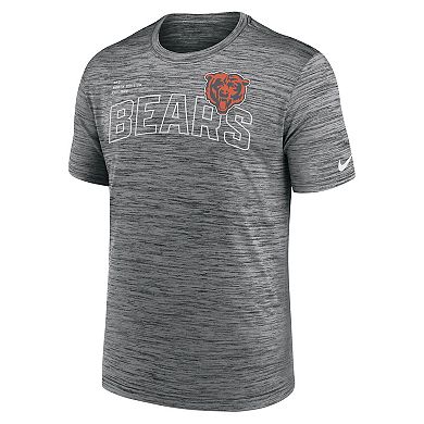 Men's Nike  Anthracite Chicago Bears Velocity Arch Performance T-Shirt