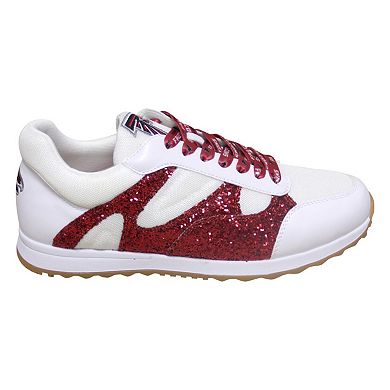 Women's Cuce Red Atlanta Falcons Glitter Sneakers