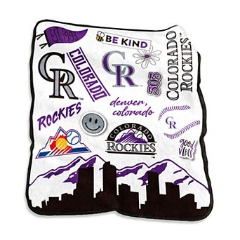 Colorado Rockies 50'' x 60'' Native Raschel Plush Throw Blanket