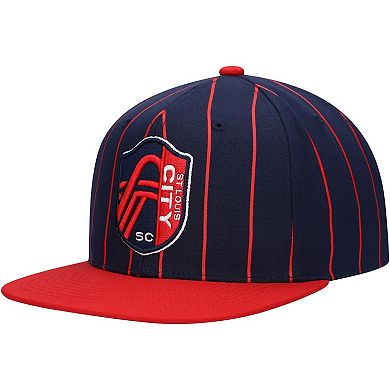 Men's Mitchell & Ness Navy St. Louis City SC Team Pin Snapback Hat
