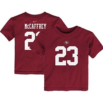 Toddler Nike Christian McCaffrey Scarlet San Francisco 49ers Player Name & Number T-Shirt
