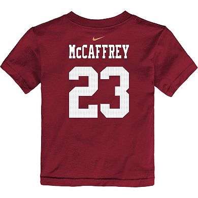 Toddler Nike Christian McCaffrey Scarlet San Francisco 49ers Player Name & Number T-Shirt