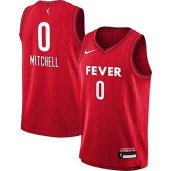 Youth Nike Kelsey Mitchell Red Indiana Fever Victory Player Jersey - Rebel Edition