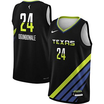 Youth Nike Arike Ogunbowale Black Dallas Wings Victory Player Jersey - Rebel Edition