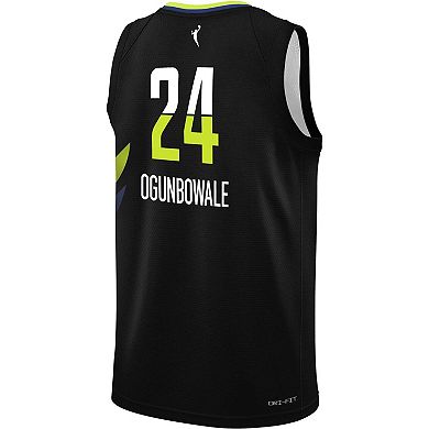 Youth Nike Arike Ogunbowale Black Dallas Wings Victory Player Jersey - Rebel Edition