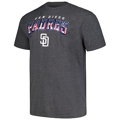 Men's Profile Heather Charcoal San Diego Padres Big & Tall American T-Shirt