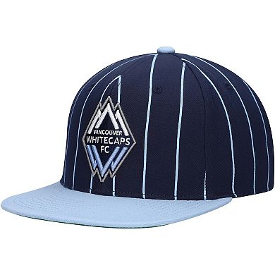 Men's Mitchell & Ness Navy Vancouver Whitecaps FC Team Pin Snapback Hat