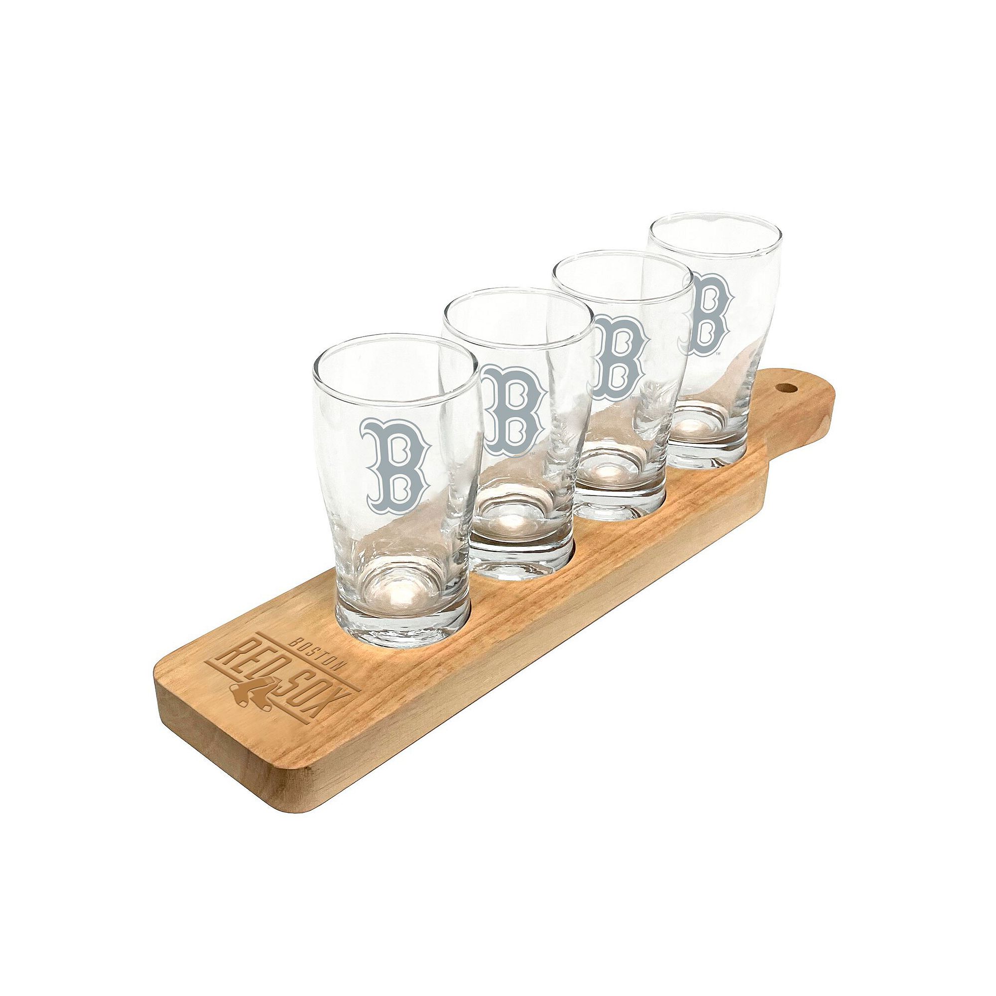 Boston Red Sox Four-Pack Beer Flight Glass Set, Team