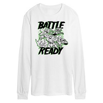 Men's Transformers Battle Ready Long Sleeve Graphic Tee