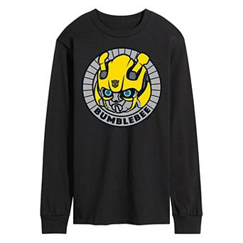 Men's Transformers Bumblebee Badge Long Sleeve Graphic Tee