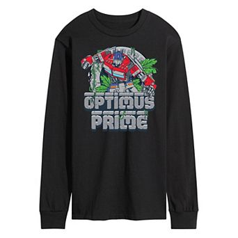 Men's Transformers Optimus Prime Long Sleeve Graphic Tee