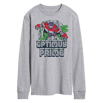 Men's Transformers Optimus Prime Long Sleeve Graphic Tee