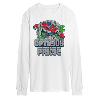 Men's Transformers Optimus Prime Long Sleeve Graphic Tee