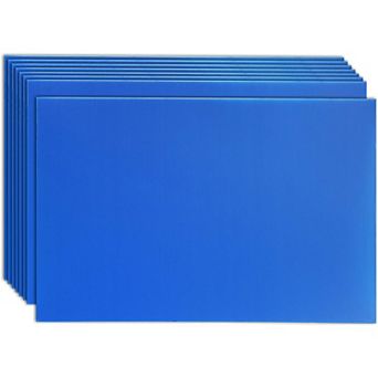 8 Pack Blank Yard Signs, Blue Corrugated Plastic Sheets, 4 x 36 in