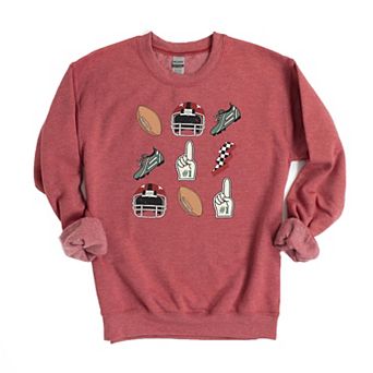 Football Collage Sweatshirt