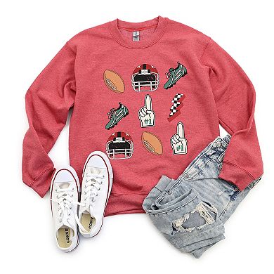 Football Collage Sweatshirt