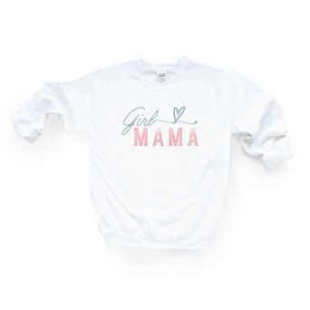 Girl Mama Heart Colorful Sweatshirt