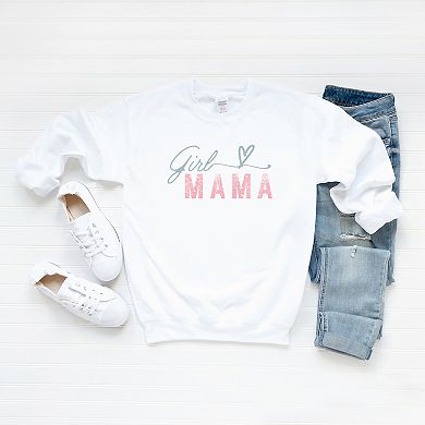 Girl Mama Heart Colorful Sweatshirt
