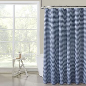 Hotel Collection Premium Spa Heavy Weight Waffle Weave Fabric Shower Curtain By Kate Aurora