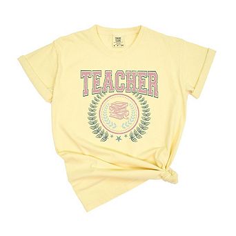 Teacher Grunge Garment Dyed Tees