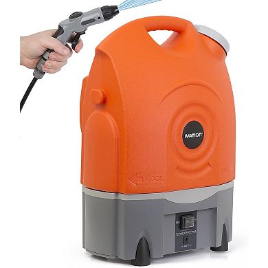 Ivation Multipurpose Portable Spray Washer - Rechargeable Portable Washer with 12V Plug & Wheels