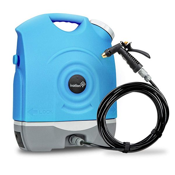 Ivation Multipurpose Electric Pressure Washer w/Water Tank, Rechargeable Battery Portable Washer
