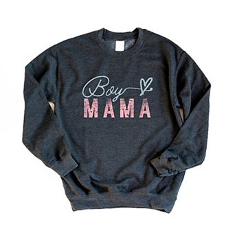 Boy Mama Heart Colorful Sweatshirt