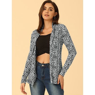 Women's Fall Lightweight Long Sleeves Open Front Cardigan