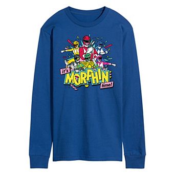 Men's Power Rangers It's Morphin Time Long Sleeve Graphic Tee