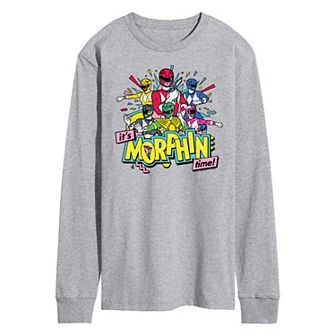 Men's Power Rangers It's Morphin Time Long Sleeve Graphic Tee