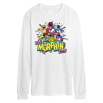 Men's Power Rangers It's Morphin Time Long Sleeve Graphic Tee