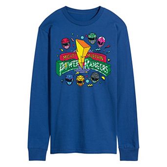 Men's Power Rangers 90s Logo Long Sleeve Graphic Tee