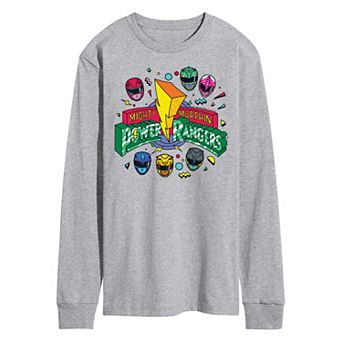 Men's Power Rangers 90s Logo Long Sleeve Graphic Tee