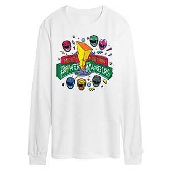 Men's Power Rangers 90s Logo Long Sleeve Graphic Tee