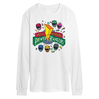 Men's Power Rangers 90s Logo Long Sleeve Graphic Tee