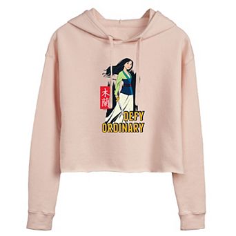 Disney's Mulan Women's Defy Ordinary Cropped Hoodie