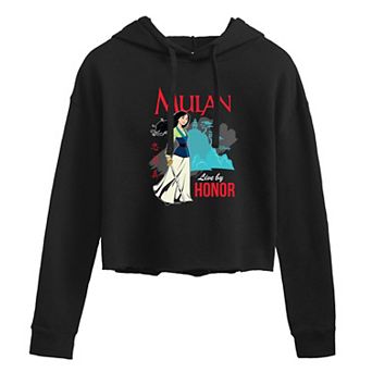 Disney's Mulan Women's Live By Honor Cropped Hoodie