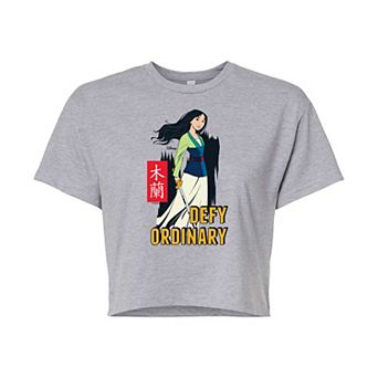 Disney's Mulan Juniors' Defy Ordinary Cropped Tee