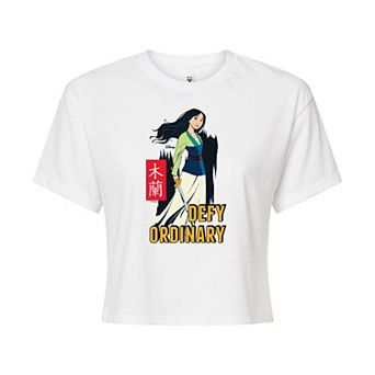 Disney's Mulan Juniors' Defy Ordinary Cropped Tee
