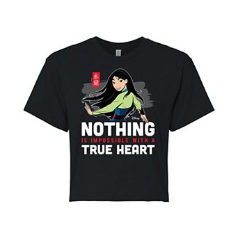 Disney's Mulan Juniors' Nothing Impossible Cropped Tee
