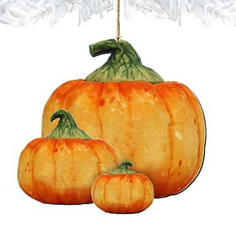 Stacking Pumpkins Wooden Holiday Ornament Halloween by G. DeBrekht - Thanksgiving Halloween Decor
