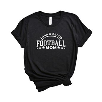 Proud Football Mom Short Sleeve Graphic Tee