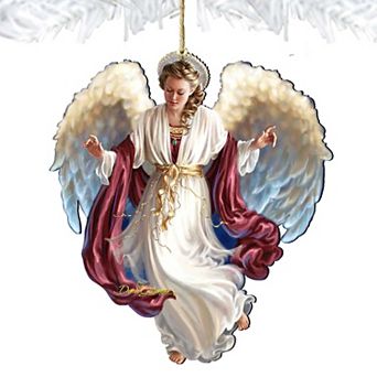 Piece on Earth Angel Wooden Christmas Ornament by Gelsinger - American Christmas Decor