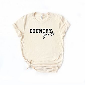 Country Girl Heart Short Sleeve Graphic Tee