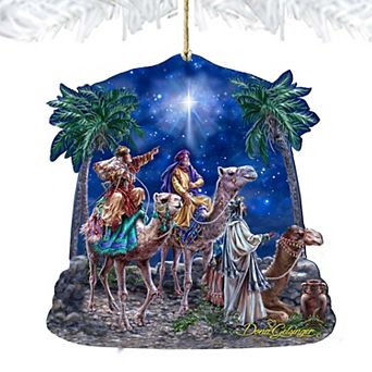 The Magic of Three Kings Wooden Holiday Ornament by Gelsinger - Nativity Holiday Decor