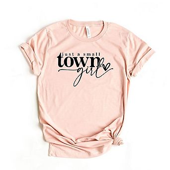 Small Town Girl Heart Short Sleeve Graphic tee