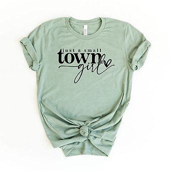 Small Town Girl Heart Short Sleeve Graphic tee